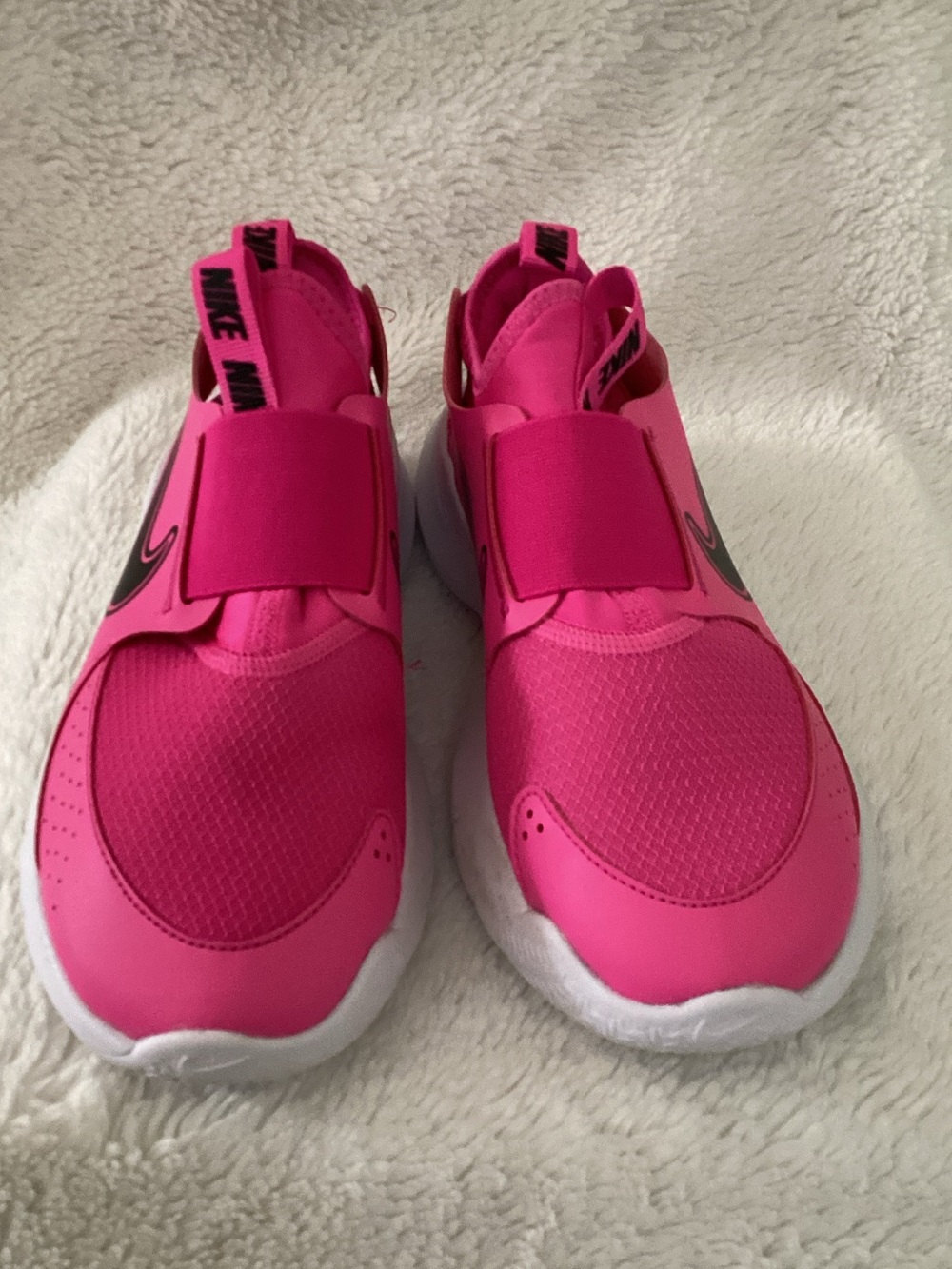 Nike Kids Flex Runner Slip-On Sneakers in Hot Pink & Black Sz 4.5